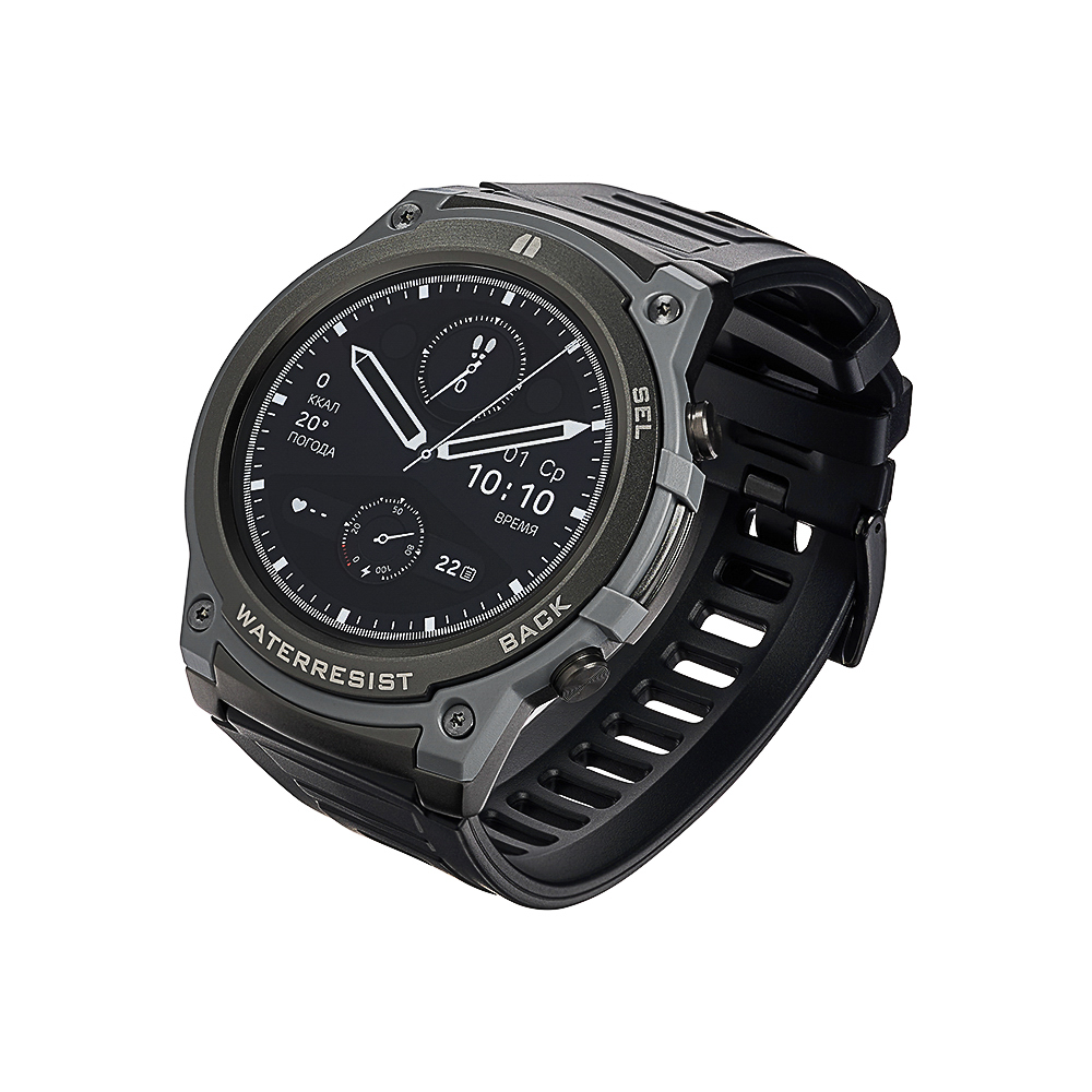 BY Space Умные часы, IP68, сменные панели, 400mAh, 466x466, черный, арт.№ 450-096