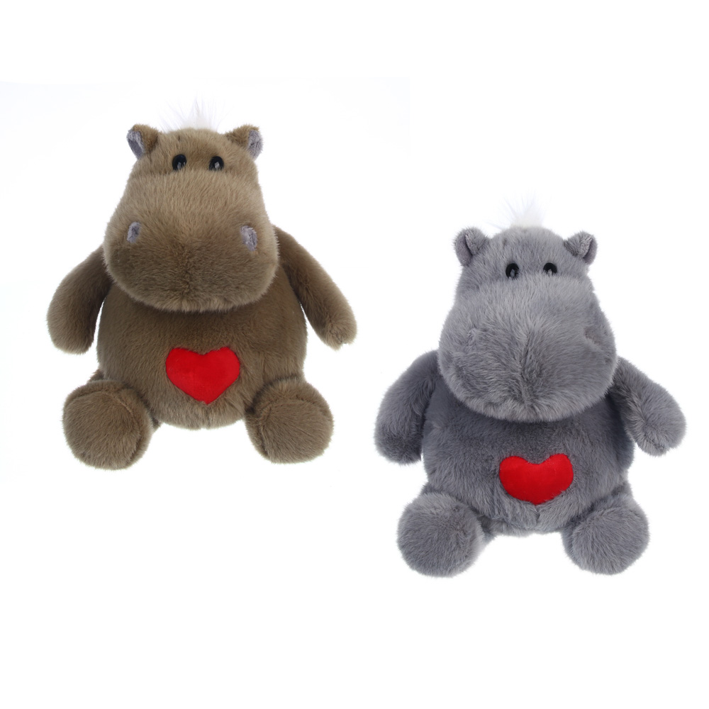 Игрушка мягкая "Бегемотя", полиэстер, ИГРОЛЕНД, 3+, 1811-16, арт.№ 264-554