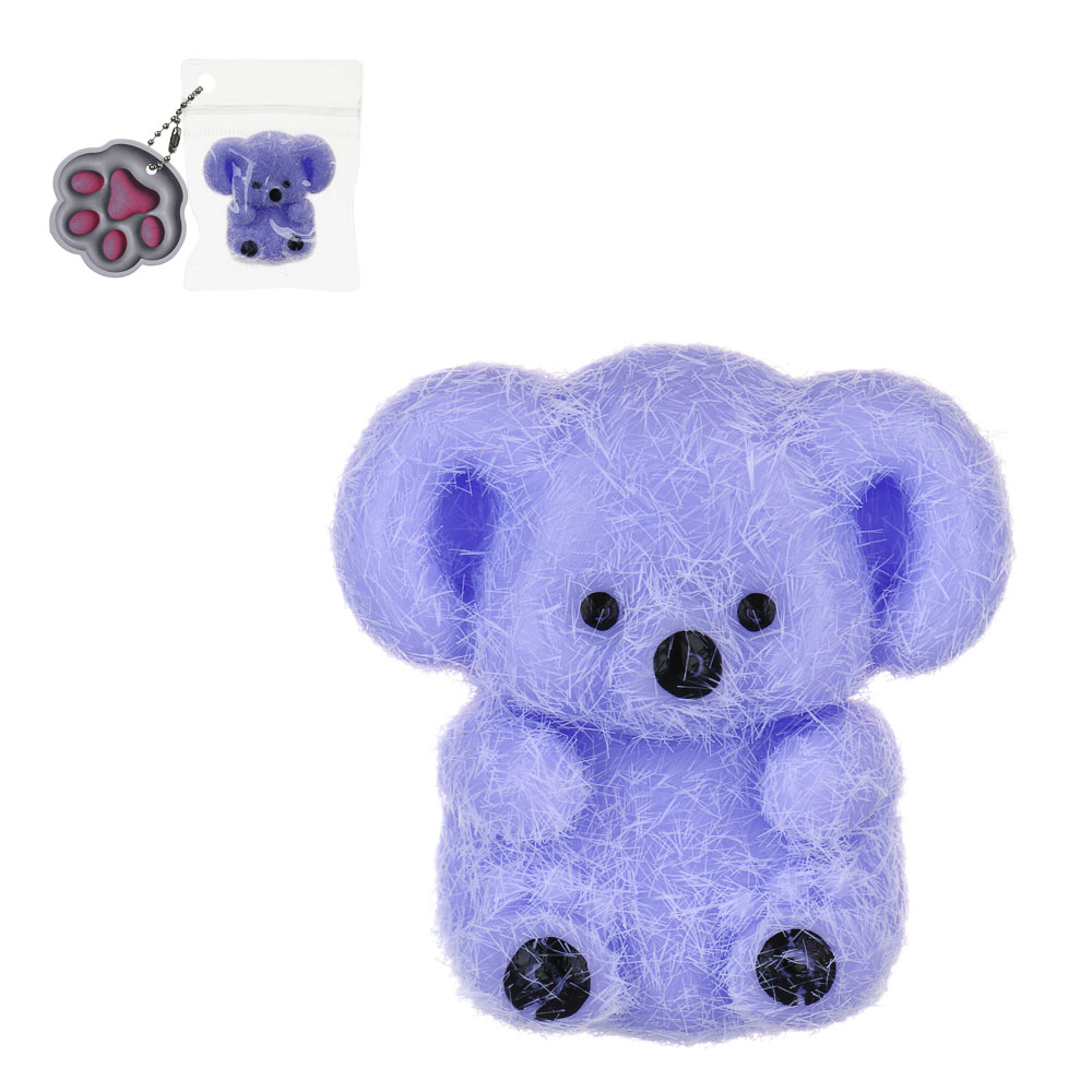 ИГРОЛЕНД Игрушка-антистресс, мялка "Зоопарк", TPR, 8х8см, 10 дизайнов, арт.№ 297-117