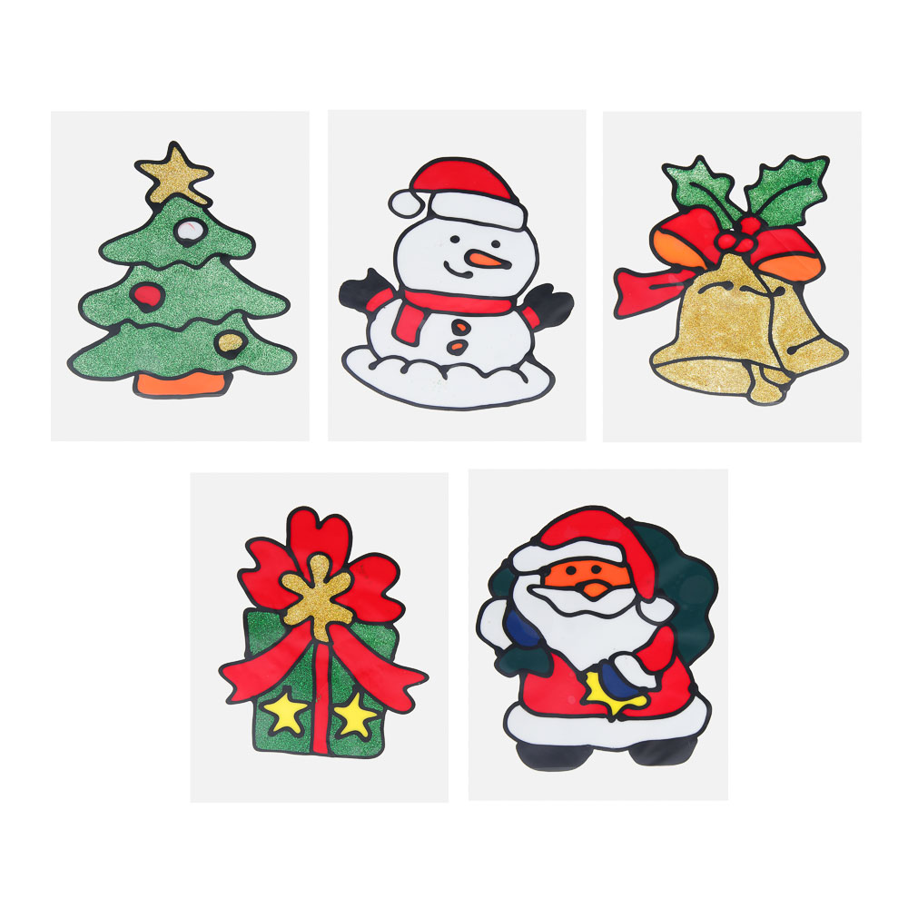 СНОУ БУМ Наклейка на окно Новый Год 15x20 см, ПВХ, арт.№ 336-503