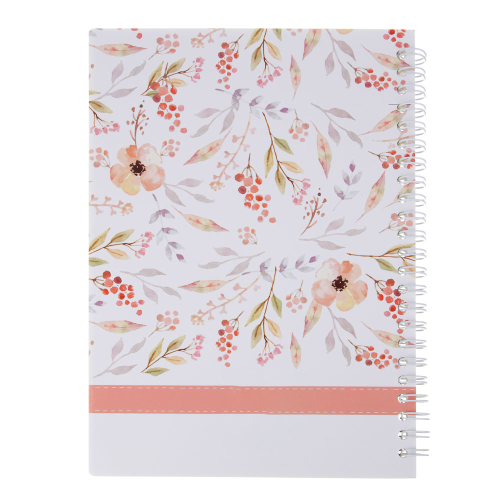 Записная книжка на спирали, 14,5x21см, 58 л., 4 дизайна, Цветы, арт.№ 574-076