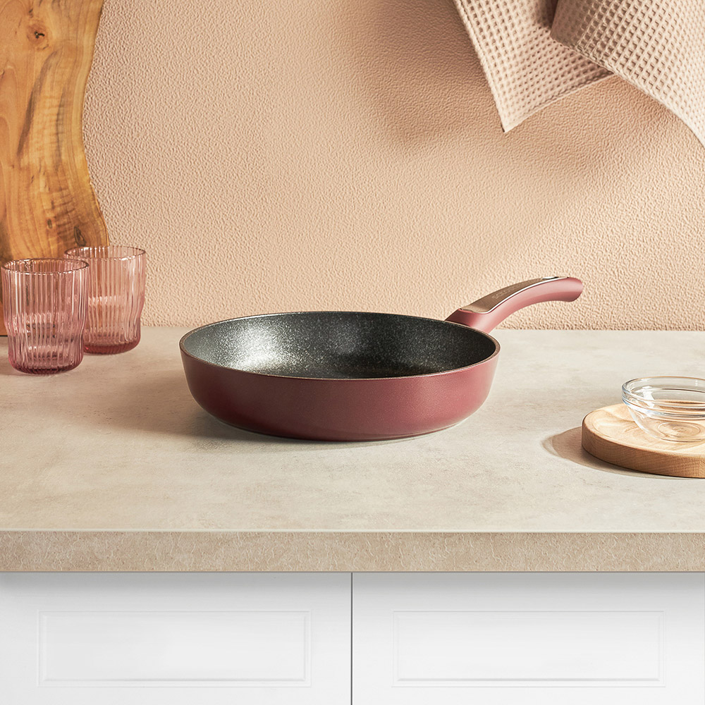 SATOSHI Ла Мери Сковорода литая d=26см, антипригарное покрытие мрамор, индукция, арт.№ 846-484