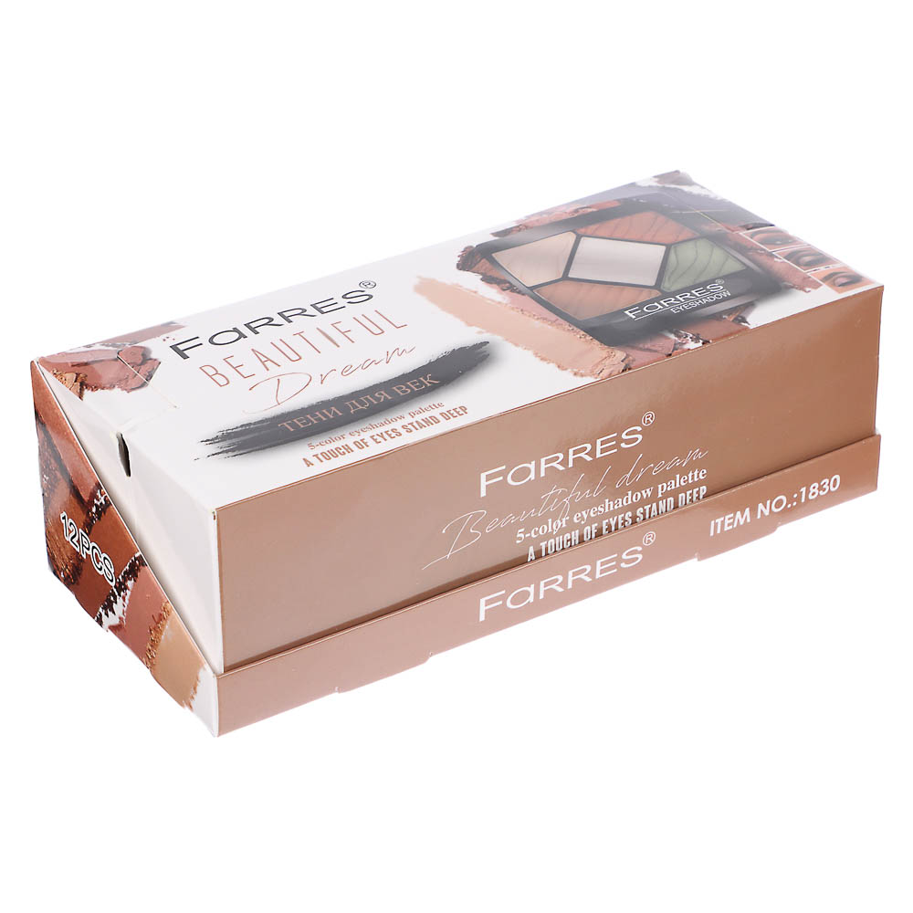 Тени для век "Beautiful Dream" 5 цветов тм Farres 7,5 г, арт.№ 330-668