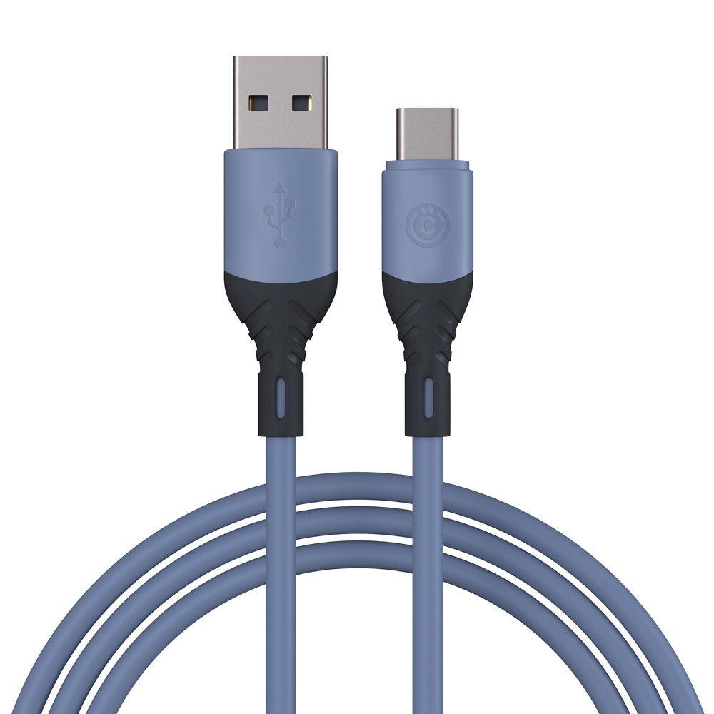 ВСЁГАЗИН Кабель для зарядки Карнавал Type-C, 1м, 2.4А, фиолетовый, арт.№ 931-266