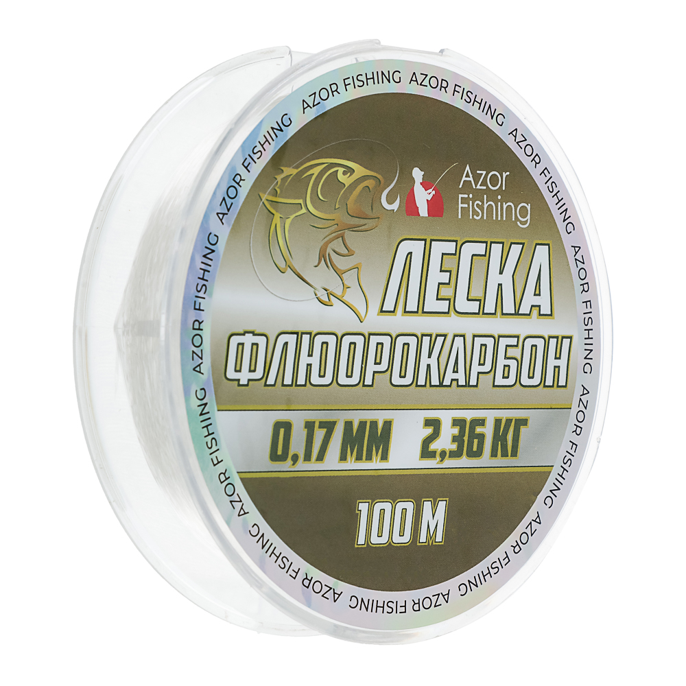 AZOR FISHING Леска флюрокарбоновая 0,17мм, 100м, арт.№ 144-109