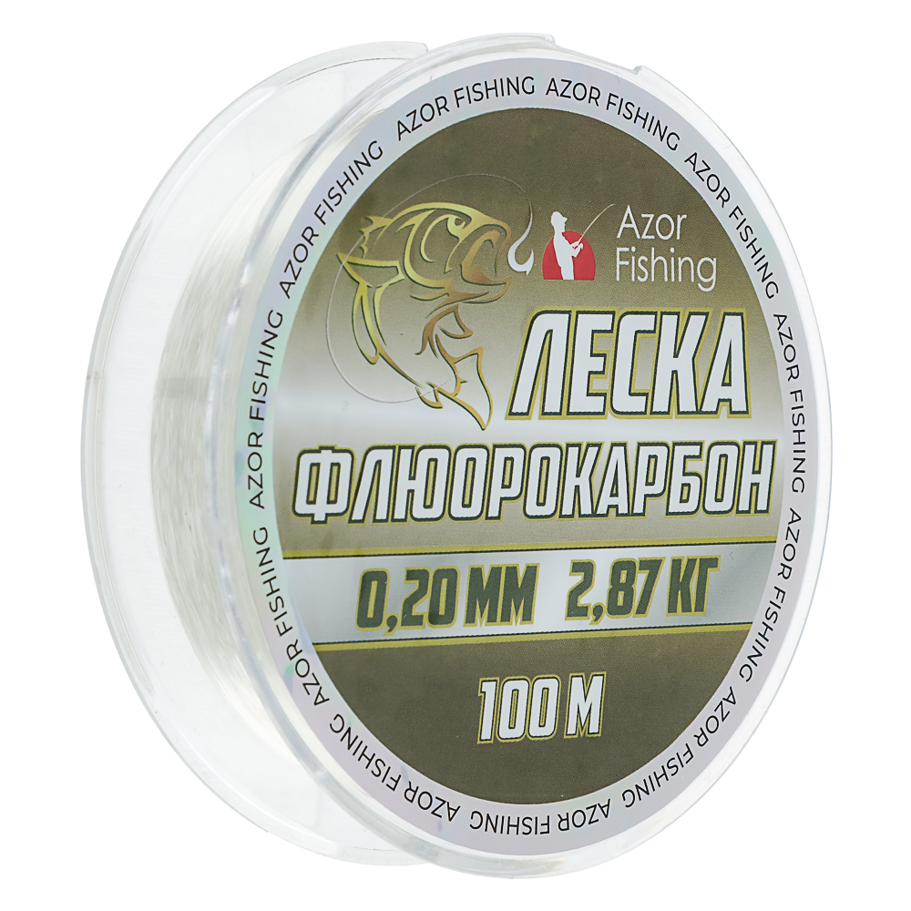 AZOR FISHING Леска флюрокарбоновая 0,20мм, 100м, арт.№ 144-110