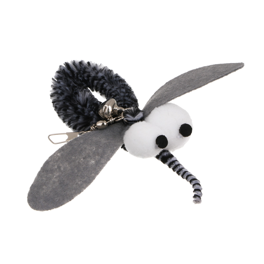 Игрушка-дразнилка для кошек, тм VETTA, комар, пластик, п/э,  30см, арт.№ 273-571