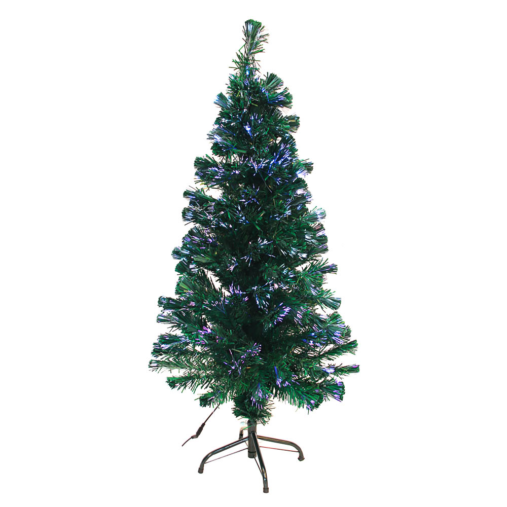 СНОУ БУМ Ель с оптоволокном, зеленая, LED, 120 см, арт.№ 387-018