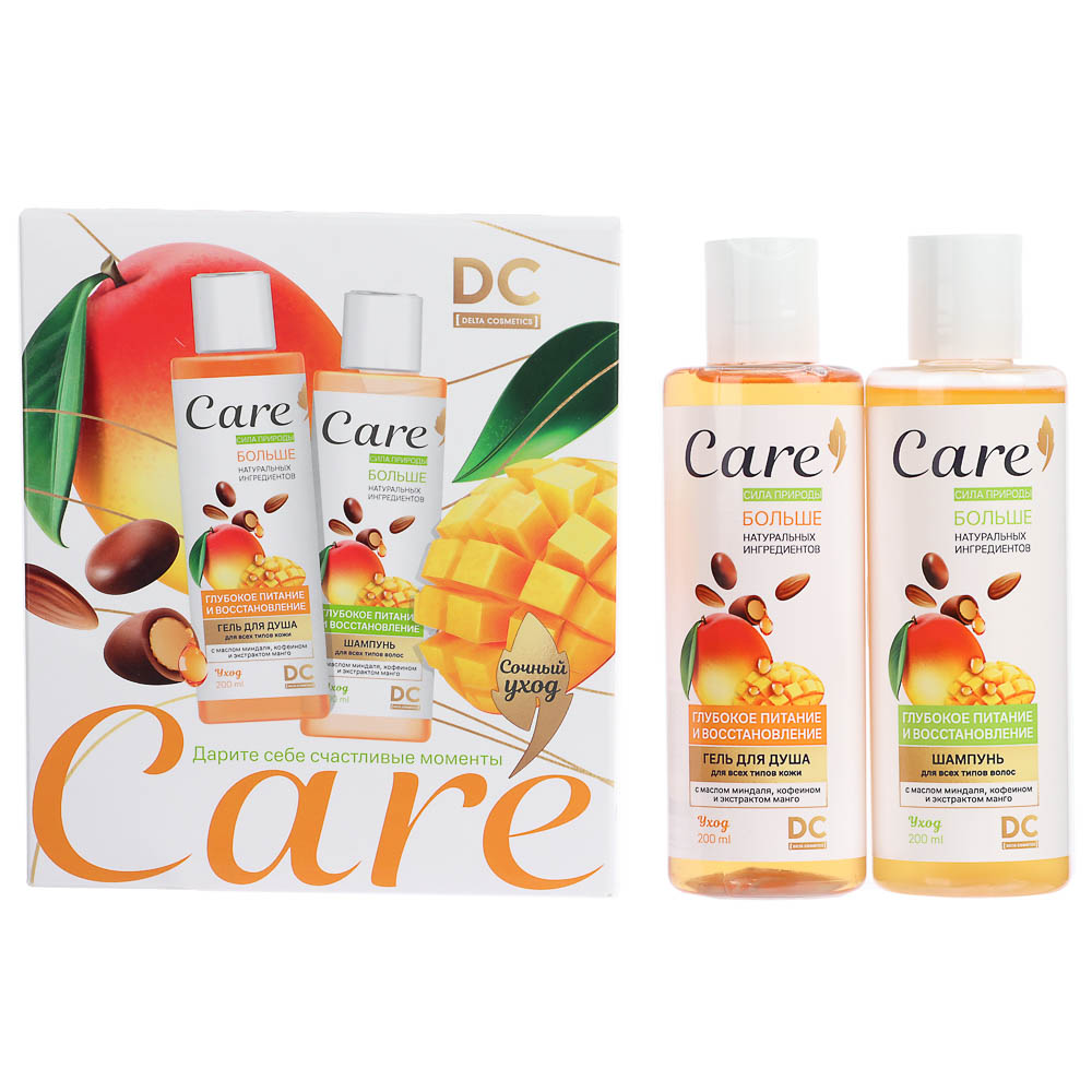 Подарочный набор женский DC Care:Гель для душа 200мл+шампунь 200мл, арт.№ 937-181