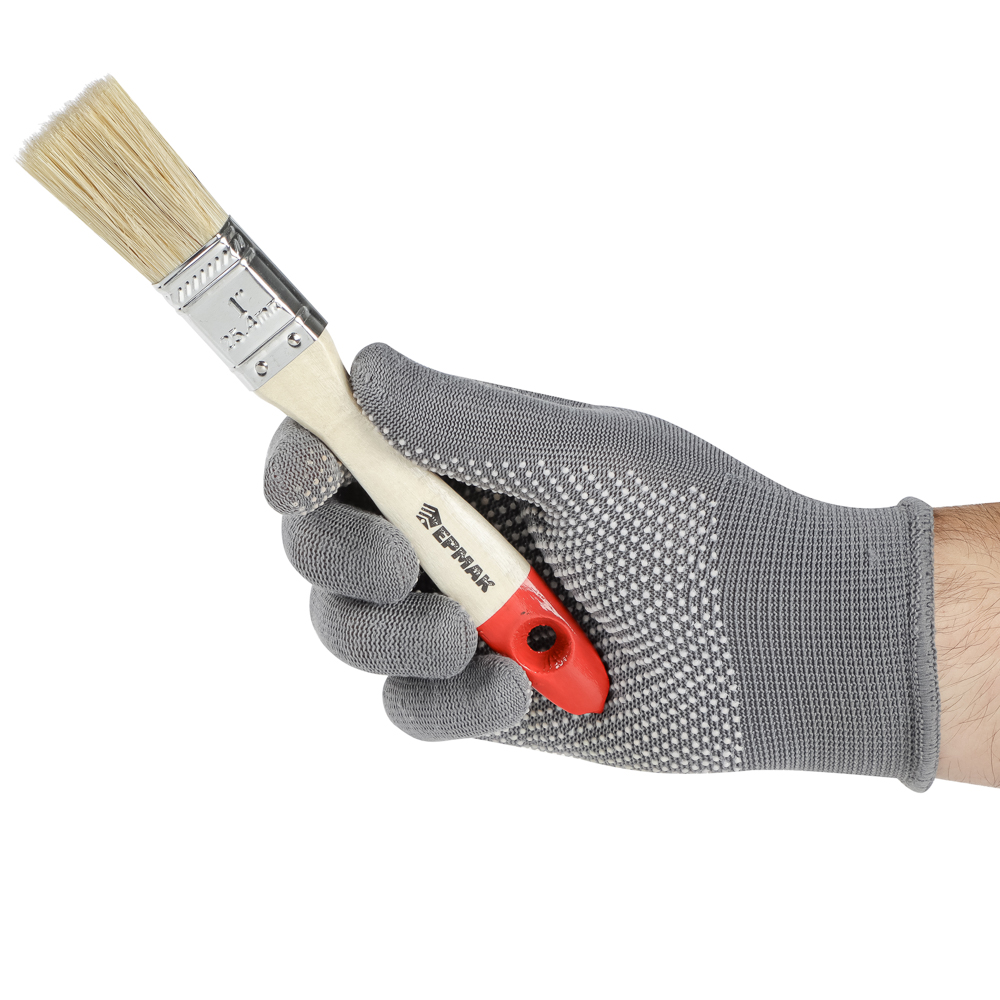 ЕРМАК/HEADMAN Кисть малярная плоская "Евро" нат. щетина 1" (25мм), арт.№ 682-080