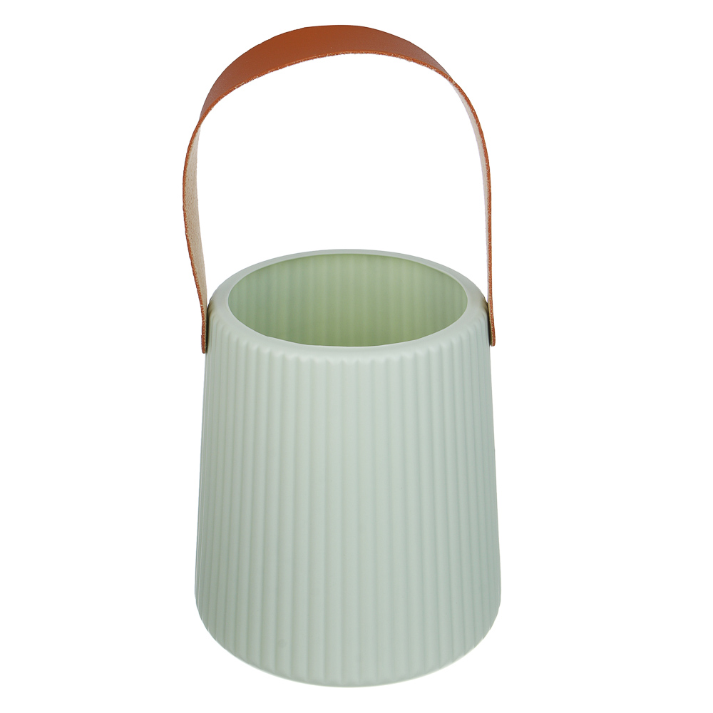 Ваза, 13,5x17,5x16 см, пластик, 3 цвета, арт.№ 502-224