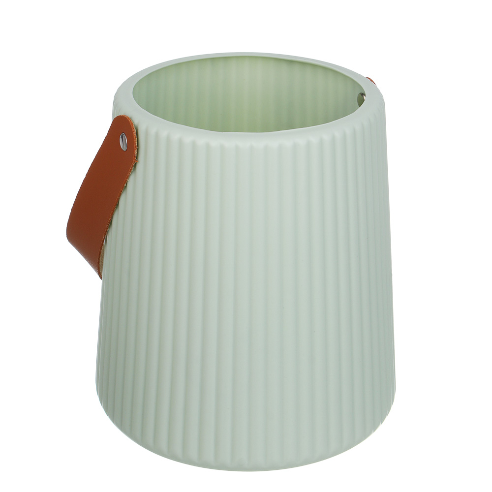 Ваза, 13,5x17,5x16 см, пластик, 3 цвета, арт.№ 502-224