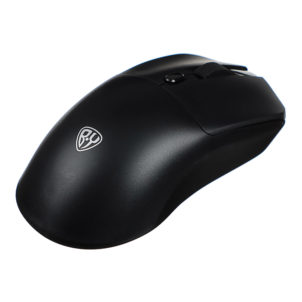 Компьютерная мышь беспроводная BY Office 2.4GHz,4D,тихий клик,800-1600DPI,SoftTouch,2xAАA,черный, арт.№ 405-083