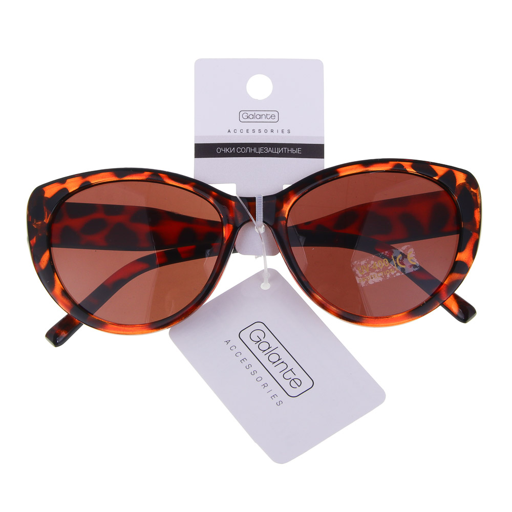 GALANTE Очки солнцезащитные, пластик, 139x45мм, 2 цвета, арт.№ 304-503