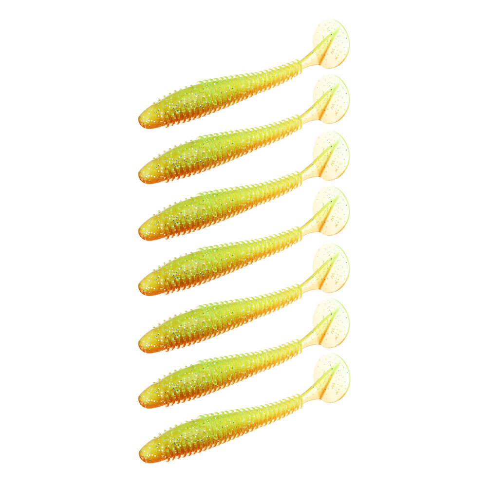 KAIDA Приманка силиконовая ТВИСТЕР 3", 8см, 4гр, HT003, 7шт, арт.№ 145-275