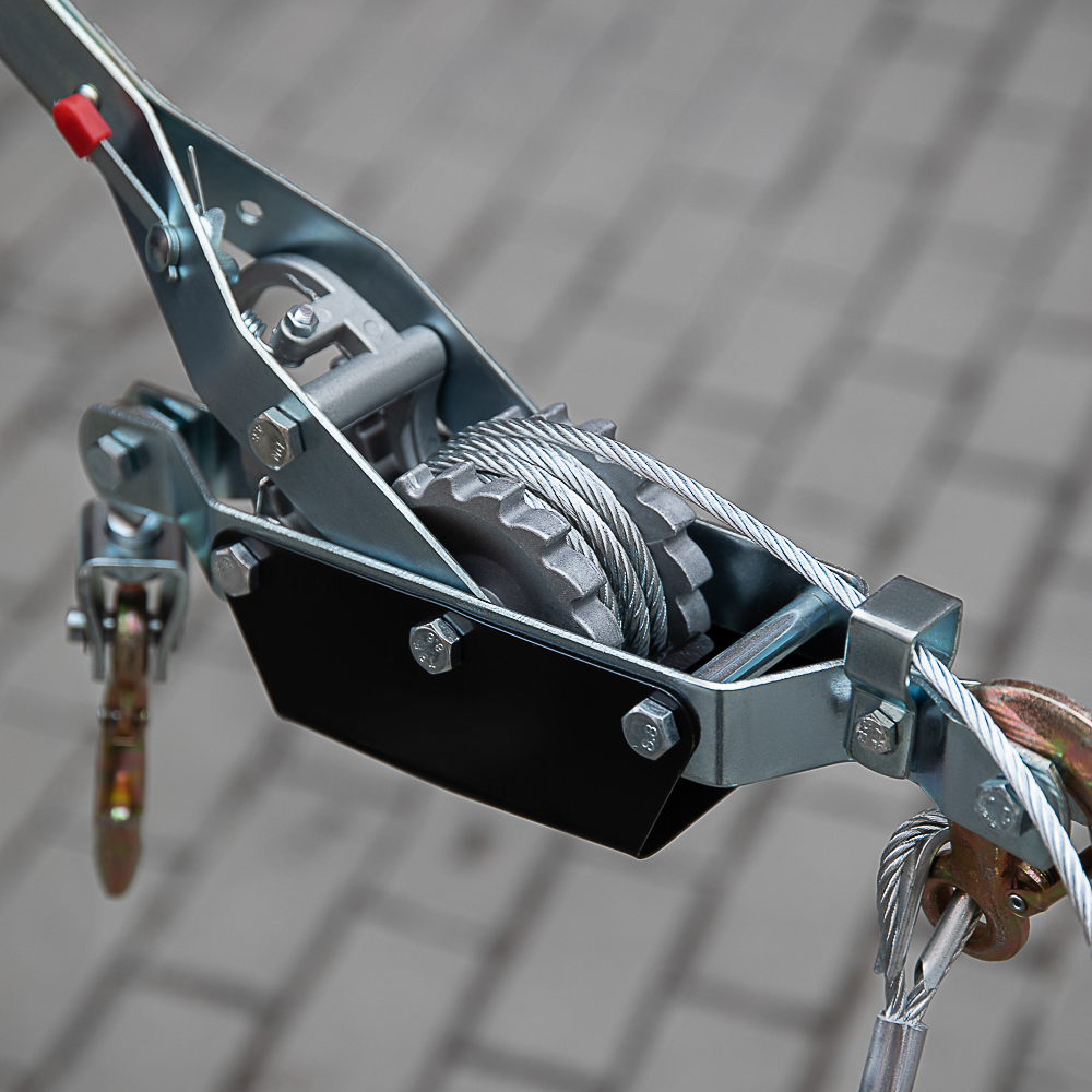 ЕРМАК Лебедка ручная рычажная X-Pro 2т, 3 крюка, арт.№ 737-079