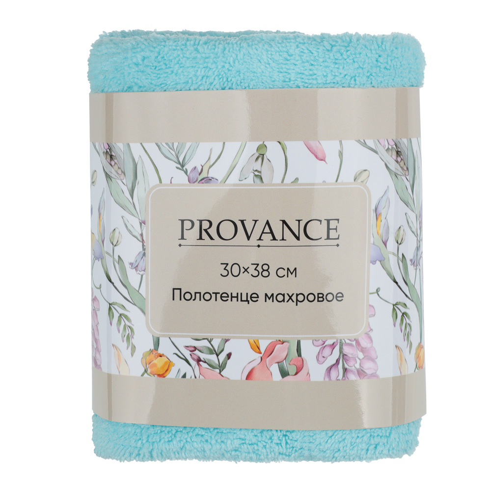 PROVANCE Ботаника Полотенце махровое 30х38см, 85% полиэстер, 15% полиамид, 4 цвета, арт.№ 484-203