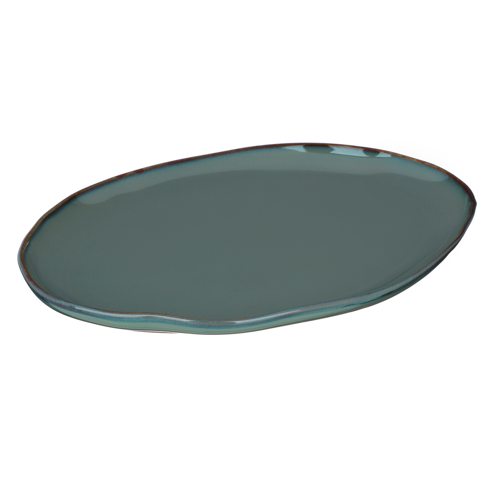 Ivlev Chef Органика Блюдо овальное, 36х26x3см, фарфор, серый, арт.№ 816-393