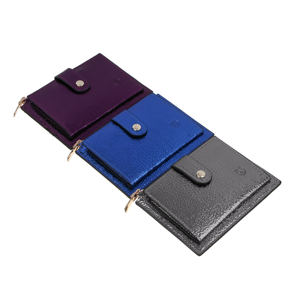 ЮL Айслин Кошелек для карт, купюр и монет, полиуретан, 13,5х9,5 см, 3 цвета, КЖ24-01, арт.№ 303-011