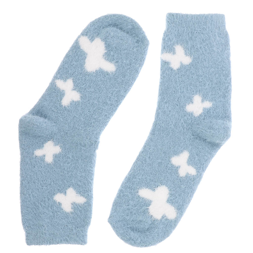 Носки женские с имитацией норки р. 36-39, 98% полиэстер, 2% спандекс, RSQ6, арт.№ 019-526