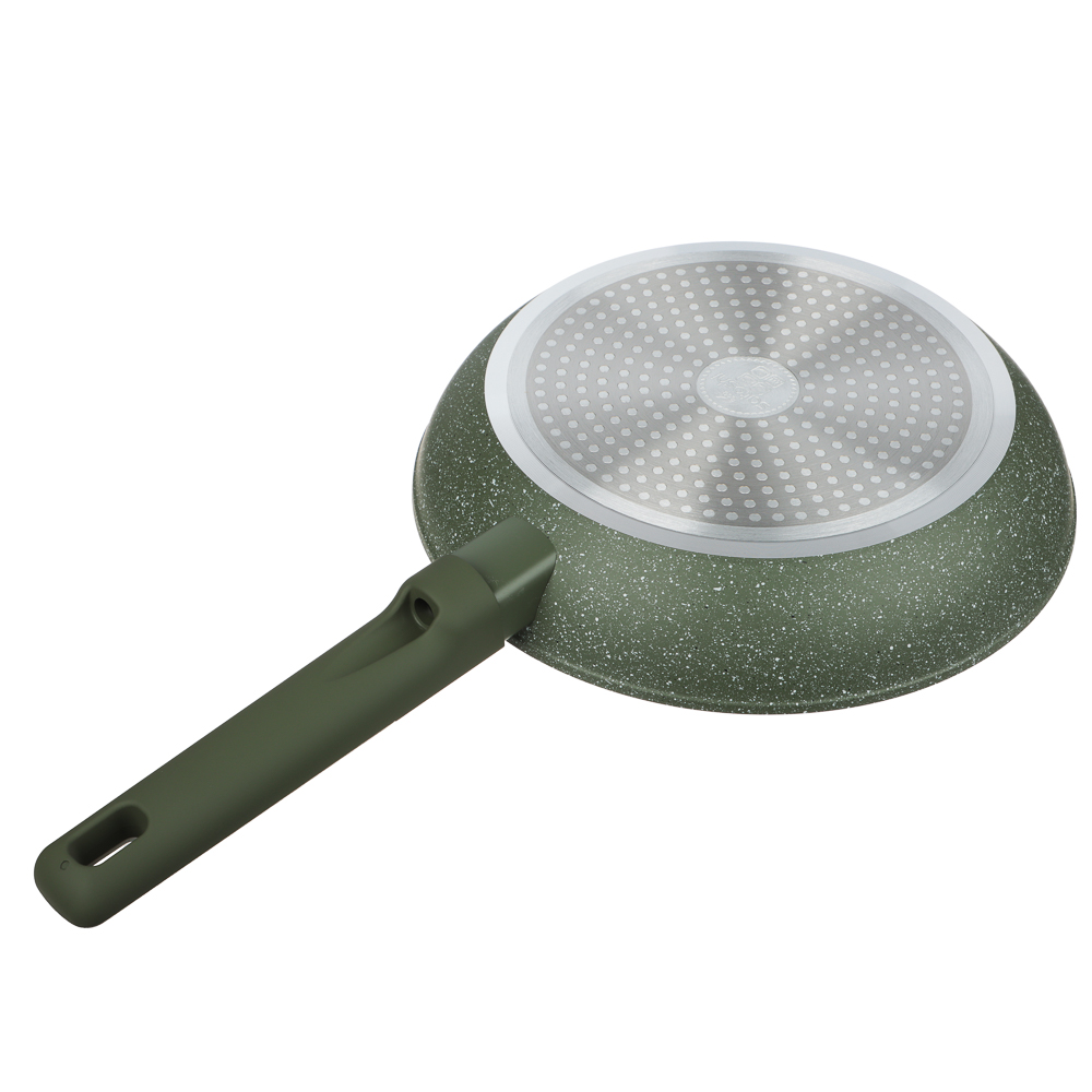 SATOSHI Кантри Сковорода литая d24см, антипригарное покрытие мрамор, индукция, 3 цвета, арт.№ 846-760