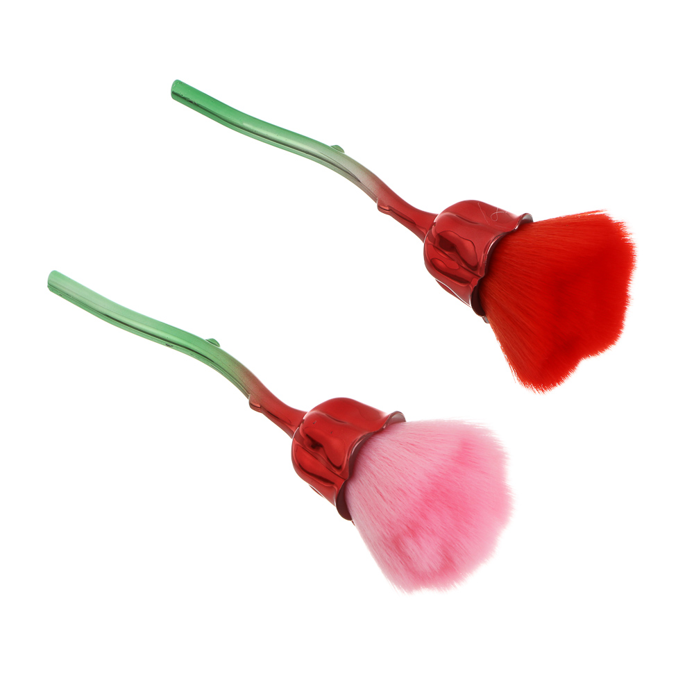 Кисть для румян и хайлайтера тм ЮНИLOOK La Rose, пластик, нейлон, 15,6см, 2 цвета, подар.уп., арт.№ 357-404