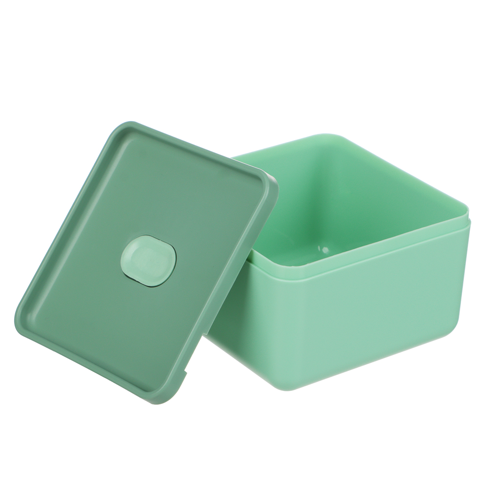 Ланч-бокс, 1400мл, со столовыми приборами (ложка вилка) PP/PS/TPR, арт.№ 841-888