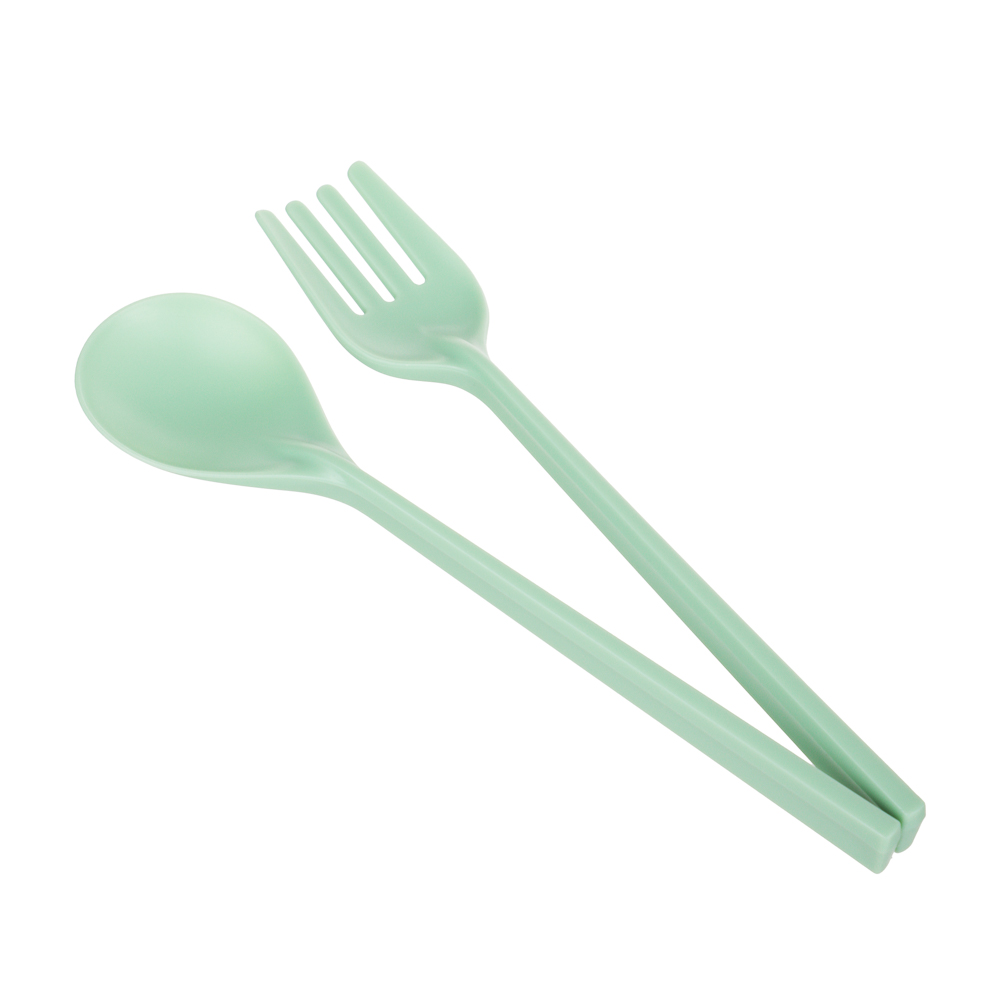 Ланч-бокс, 1400мл, со столовыми приборами (ложка вилка) PP/PS/TPR, арт.№ 841-888