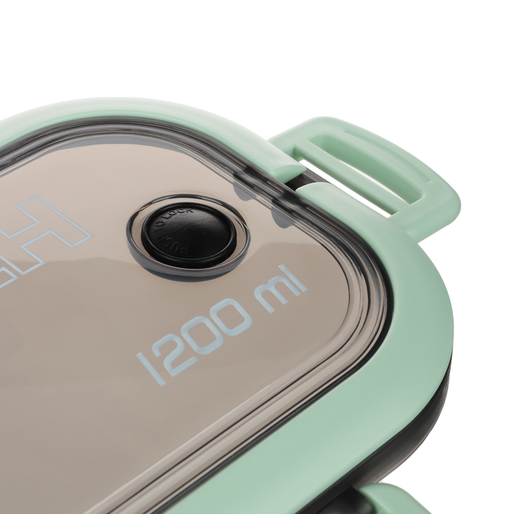 Ланч-бокс, 1200мл, со столовыми приборами (ложка вилка) РР, арт.№ 841-889