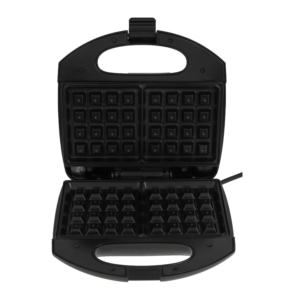 LEBEN Вафельница для бельгийских вафель, 1000 Вт, пластик, нерж. сталь, антипригарное покрытие, арт.№ 271-041