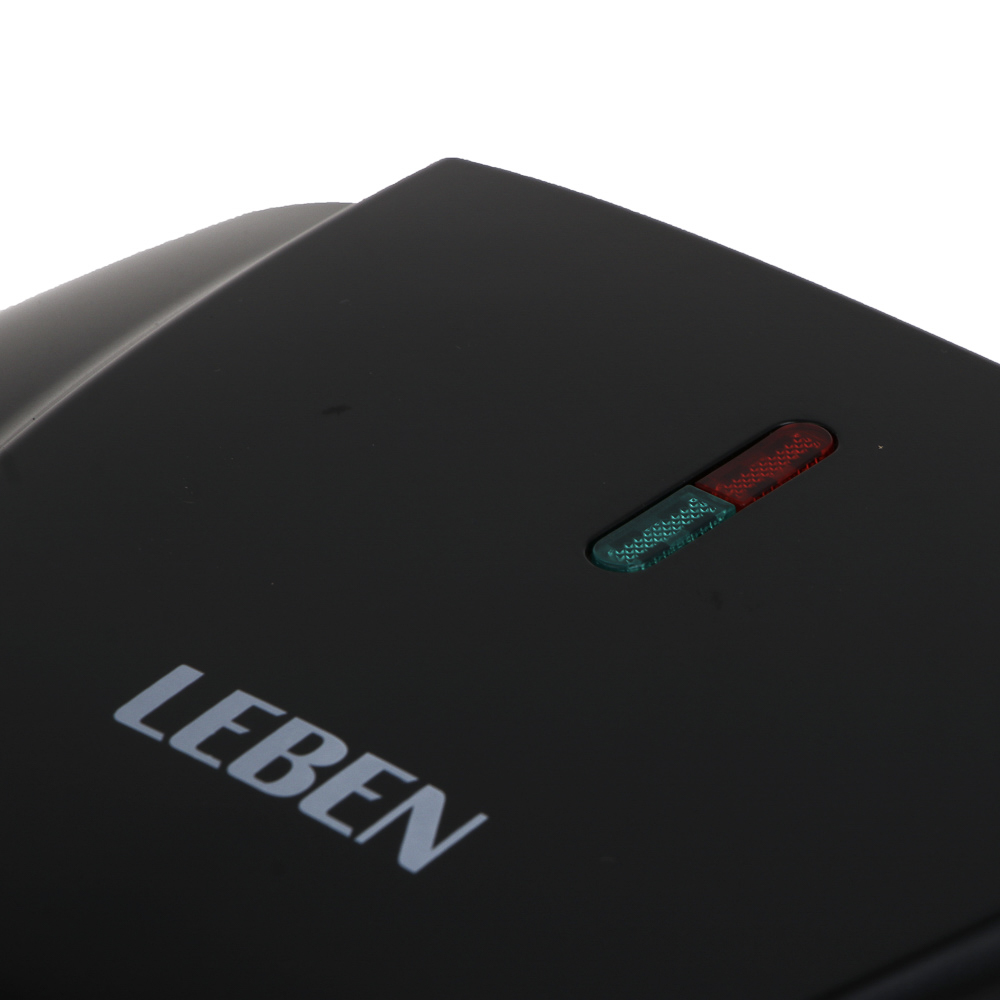 LEBEN Вафельница для бельгийских вафель, 1000 Вт, пластик, нерж. сталь, антипригарное покрытие, арт.№ 271-041