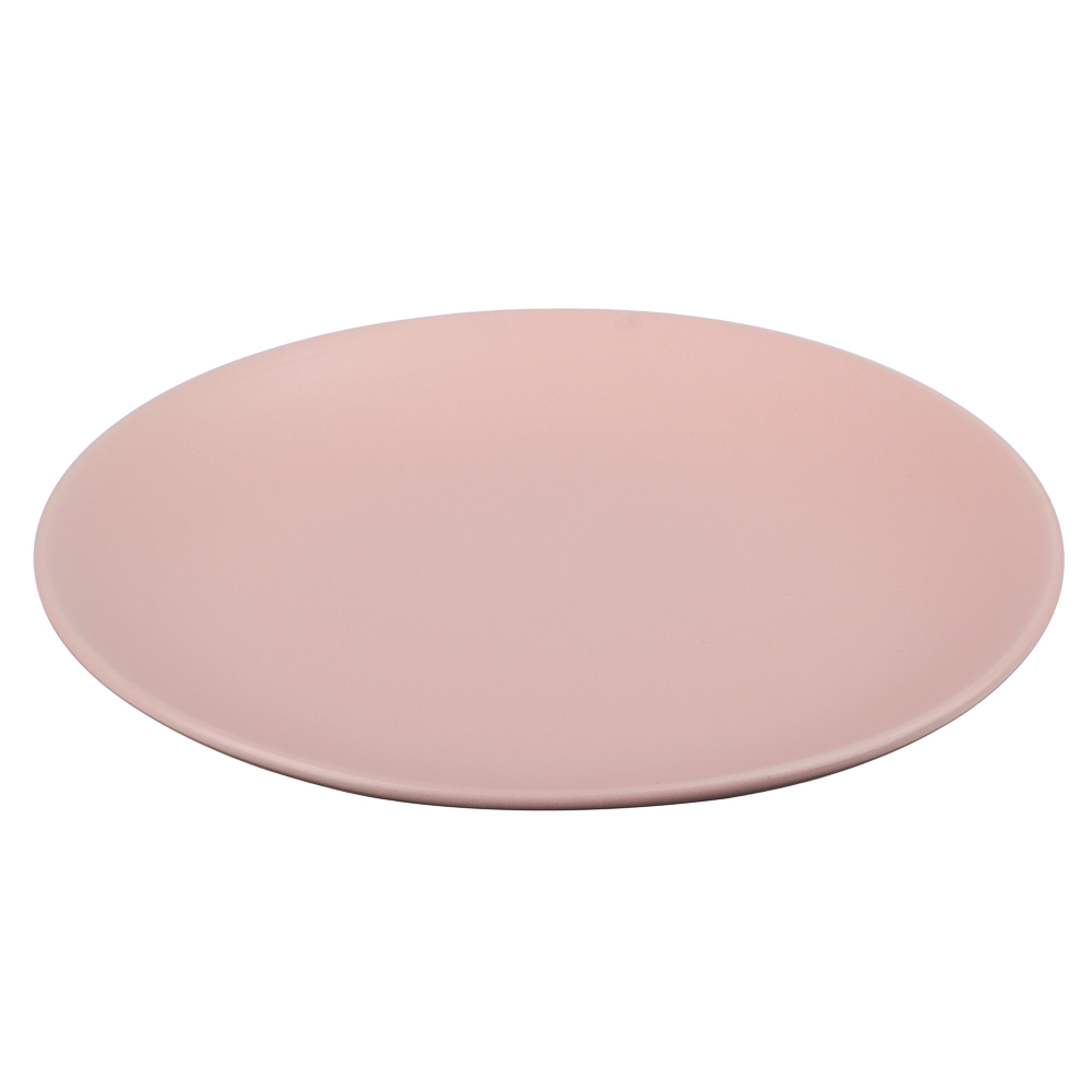 Тарелка закусочная 19см, тм MILLIMI розовый, керамика, арт.№ 824-278