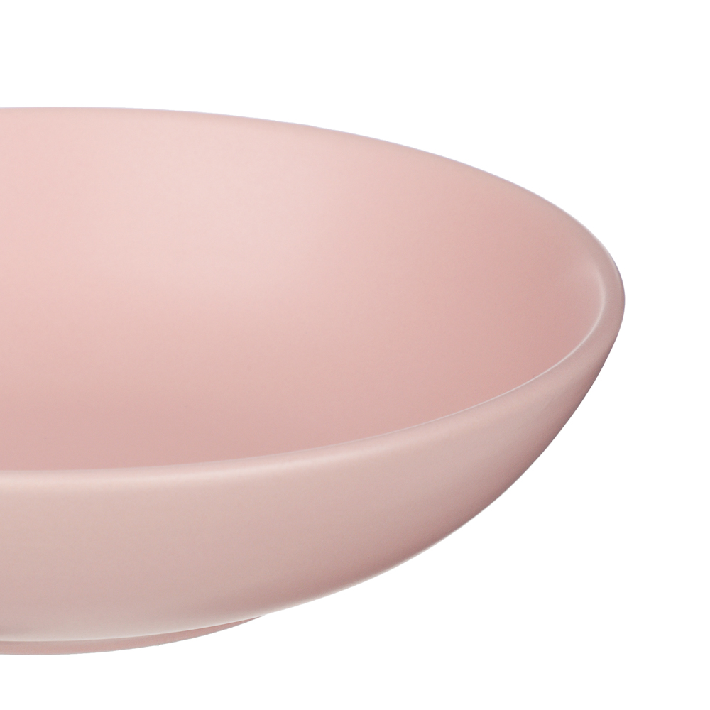 Тарелка для супа/салатник 20см, тм MILLIMI розовый, керамика, арт.№ 824-279