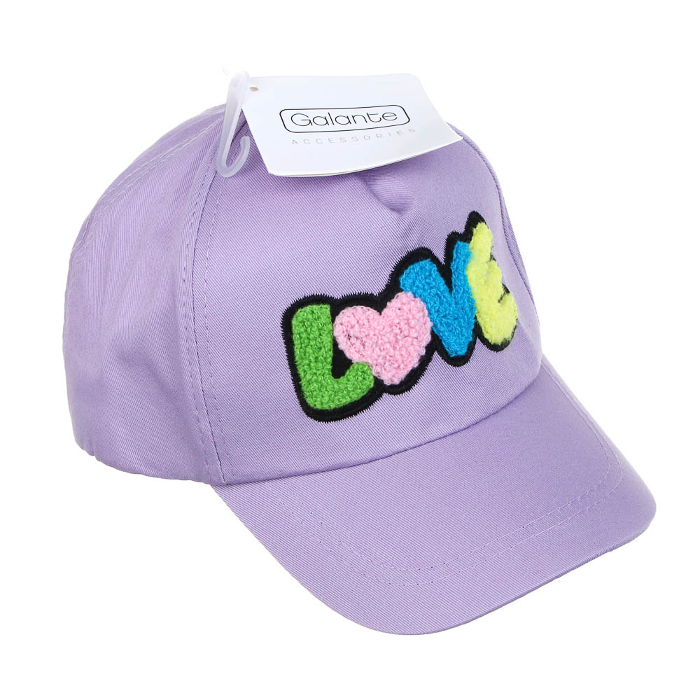 GALANTE Кепка детская, р.54, 30% хлопок, 70% полиэстер, фиолетовый, ВЛ25-03, #4, арт.№ 314-939