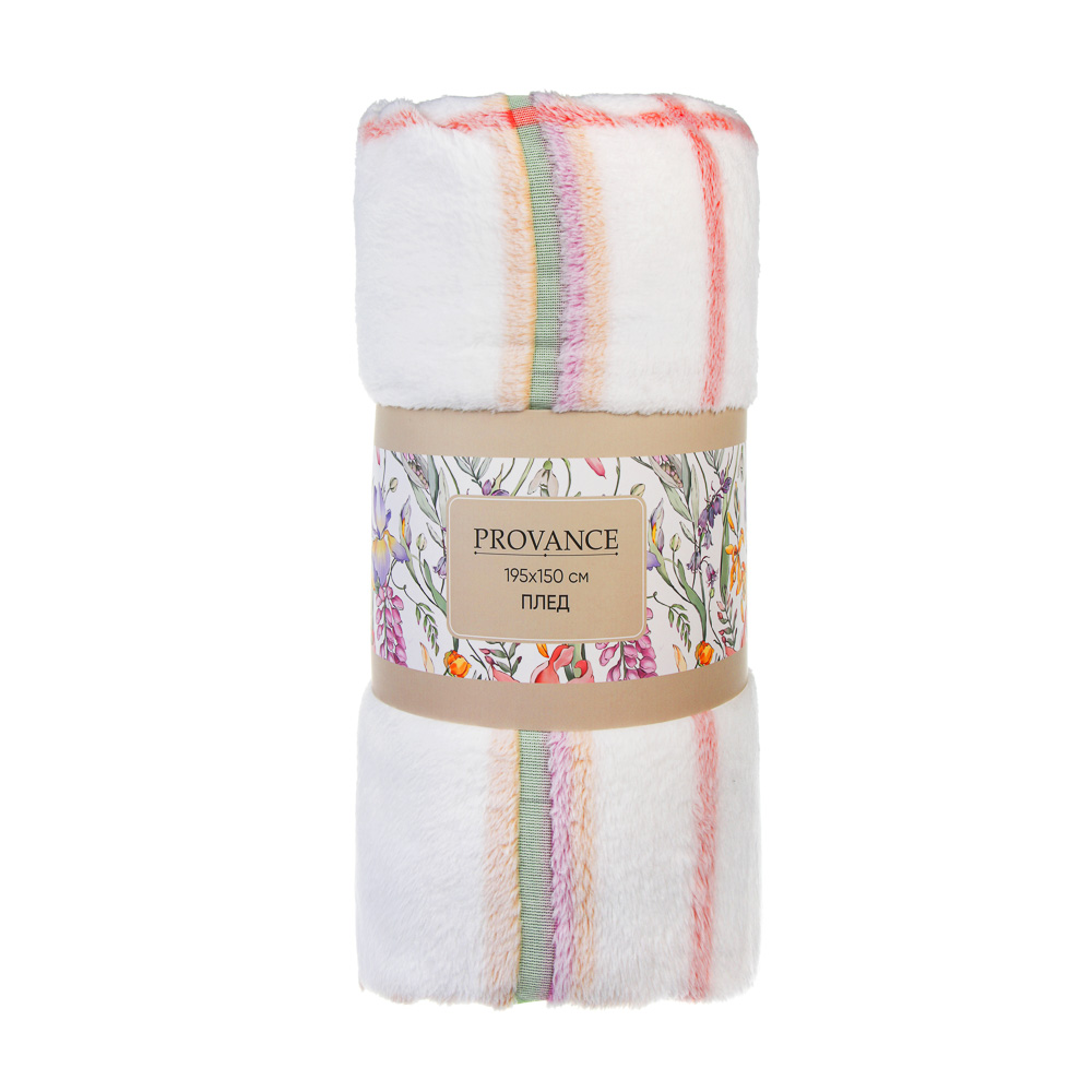 PROVANCE Ботаника Плед клетка 195х150см, 100% полиэстер, 2 дизайна, арт.№ 488-170