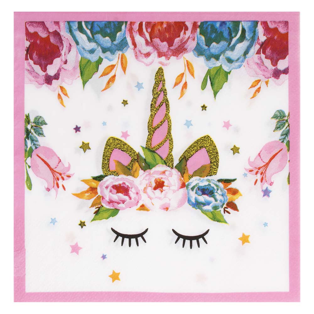 Набор салфеток бумажных "Единорог" тм Fntastic, 12 шт, арт.№ 530-501