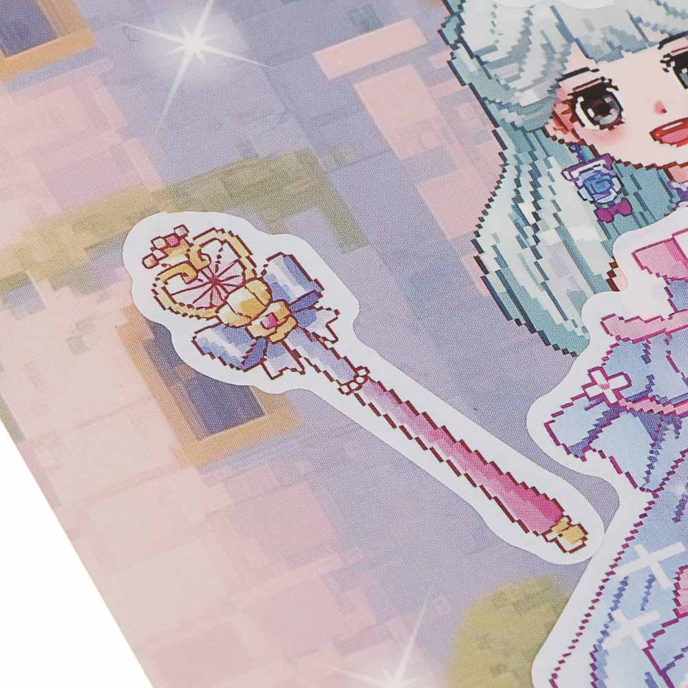 Наклейки для творчества "Модница", бумага, PET, PVC, 19,5х12см, 4 дизайна, арт.№ 281-289