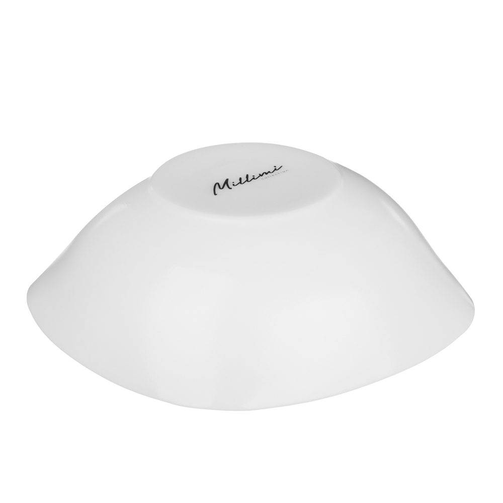 MILLIMI Маки Салатник, опаловое стекло, 480мл, 16.5х5.5см, квадратная форма, арт.№ 818-310