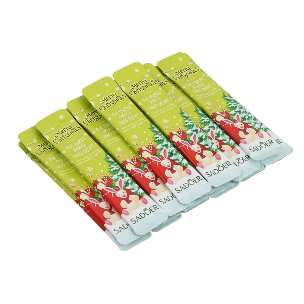 Крем для рук смягчающий с киви тм SADOER Merry Xmas, 4 мл х 20 шт, арт.№ 022-185