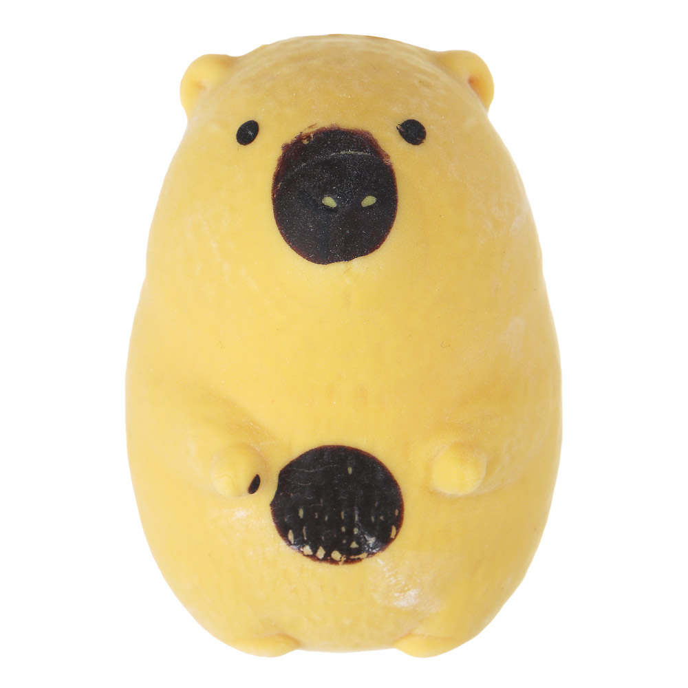 ИГРОЛЕНД Игрушка-антистресс, мялка "Капибара", TPR, 9х13см, 2 дизайна, арт.№ 297-118