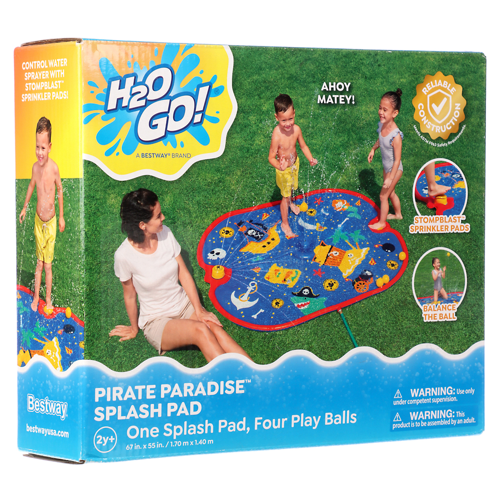 BESTWAY Надувной коврик с фонтанами PIRATE PARADISE, 170x140см, 52725, арт.№ 029-052
