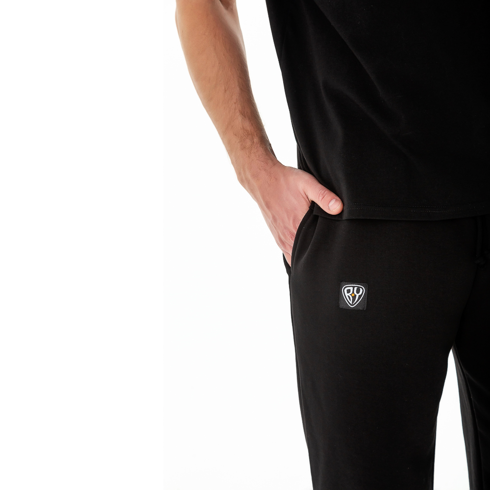 BY Брюки мужские, хлопок, размеры S-XXL, цвет черный, арт.№ 830-679