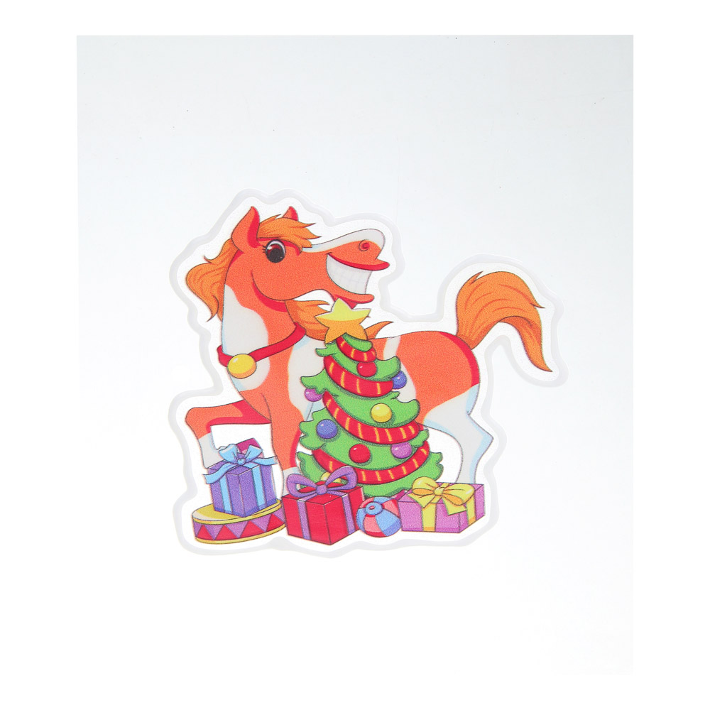 СНОУ БУМ Наклейка Символ года 15x23 см, ПВХ, арт.№ 336-506