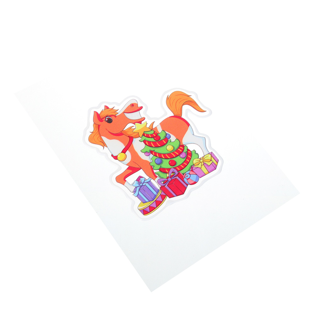 СНОУ БУМ Наклейка Символ года 15x23 см, ПВХ, арт.№ 336-506