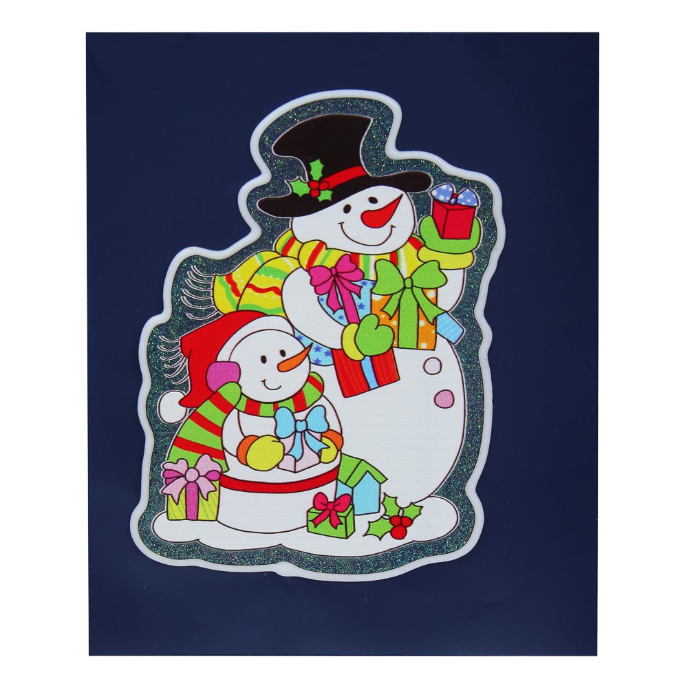 СНОУ БУМ Наклейка декоративная, 15x23 см, ПВХ, арт.№ 336-507