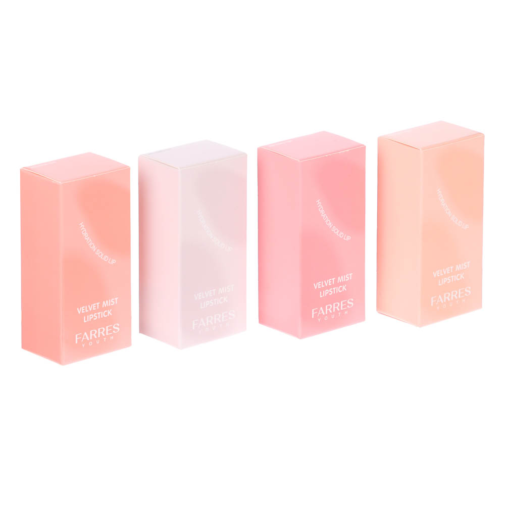 Помада вельветовая с эффектом тумана (с тестерами) тм Farres 3,6 г, арт.№ 330-669