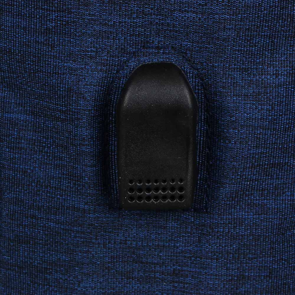 Рюкзак универсальный 42x30x13,5см, 2 отд, 1 карм., отделка прорезин.мат., USB, ПЭ под ткань,чер/син., арт.№ 254-594