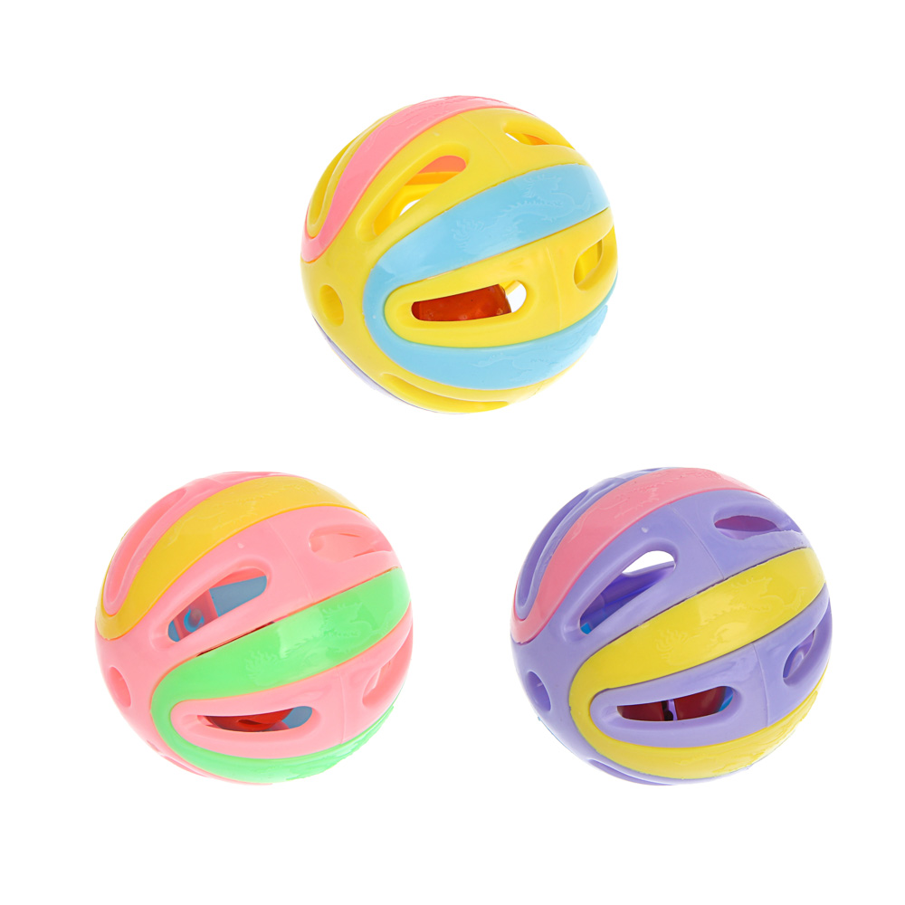 Набор игрушек для кошек тм VETTA, мячи разноцветные, 3шт, арт.№ 273-575