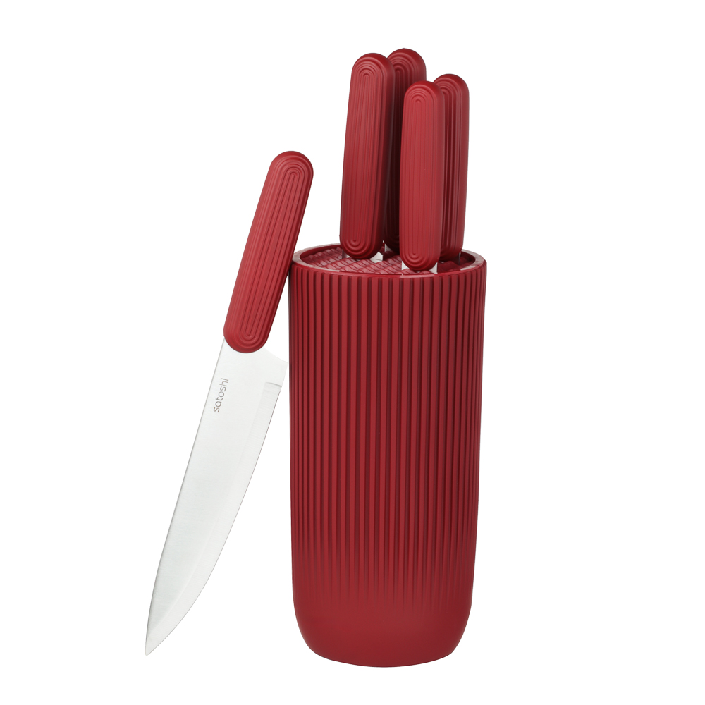 SATOSHI Райден Набор ножей кухонных 6пр, на подставке, арт.№ 803-415