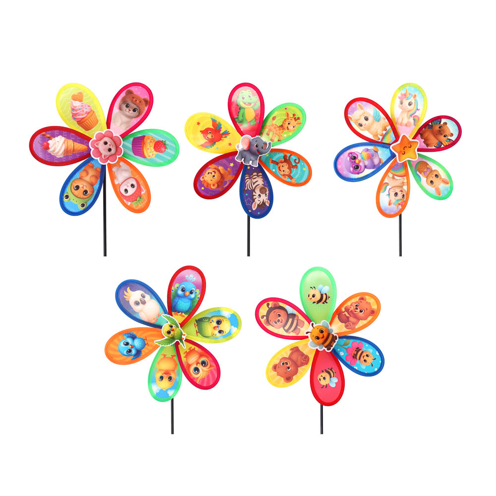 Ветрячок детский, ИГРОЛЕНД, h64см, d28см, PE, PET, арт.№ 007-008